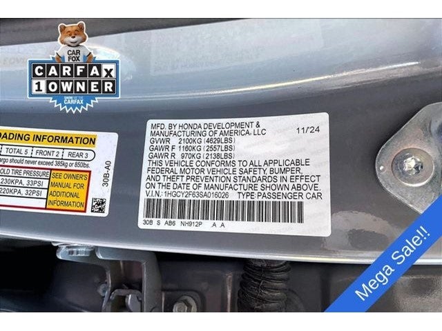 2025 Honda Accord Hybrid EX-L