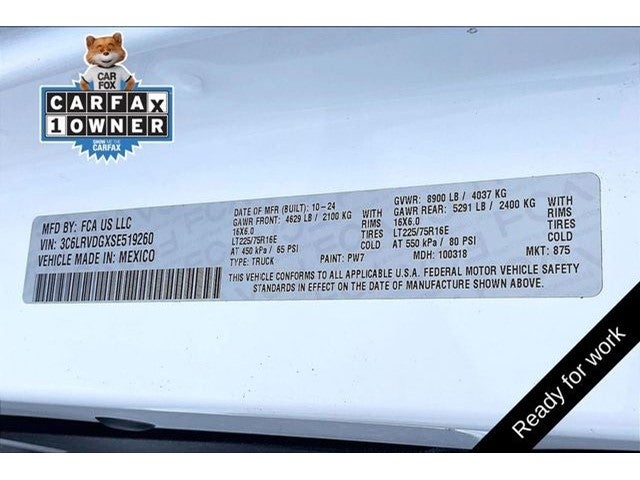 2025 RAM ProMaster 2500 High Roof HIGH ROOF