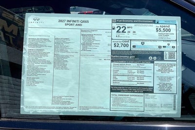 2027 INFINITI QX65 Sport AWD