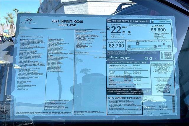 2027 INFINITI QX65 Sport AWD