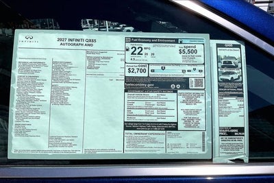 2027 INFINITI QX65 Autograph AWD