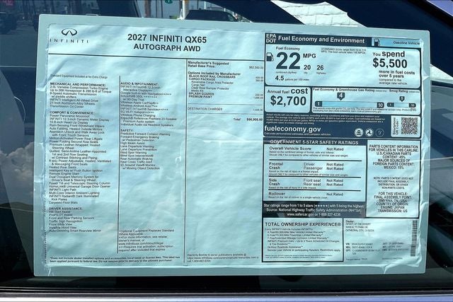 2027 INFINITI QX65 Autograph AWD