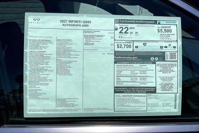 2027 INFINITI QX65 Autograph AWD
