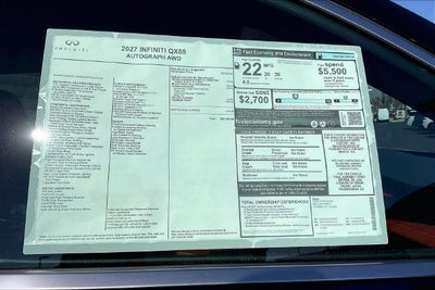 2027 INFINITI QX65 Autograph AWD
