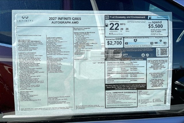 2027 INFINITI QX65 Autograph AWD