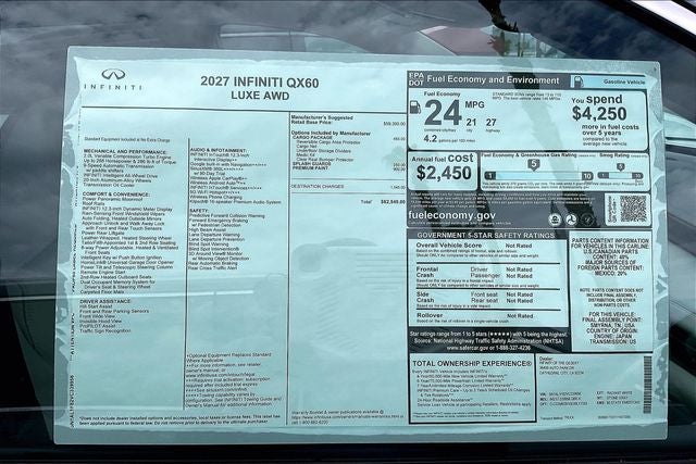 2027 INFINITI QX60 Luxe AWD