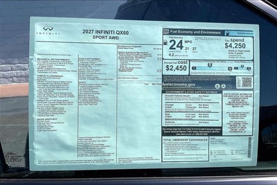 2027 INFINITI QX60 Sport AWD
