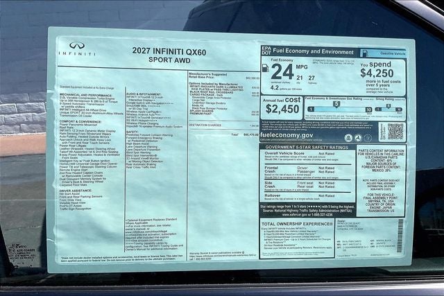 2027 INFINITI QX60 Sport AWD