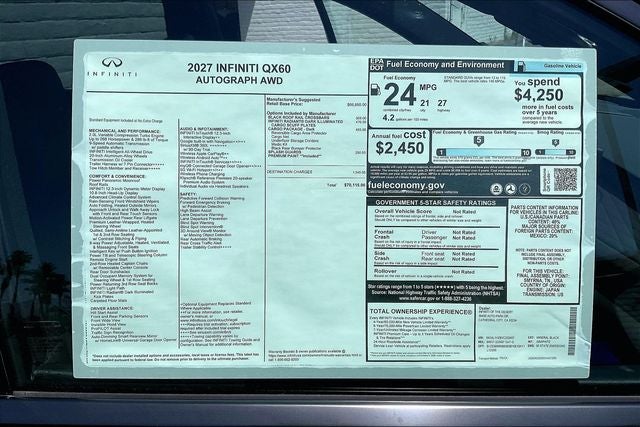 2027 INFINITI QX60 Autograph AWD