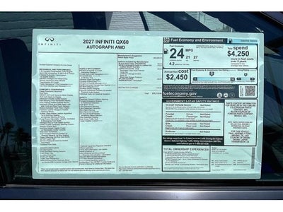 2027 INFINITI QX60 Autograph AWD