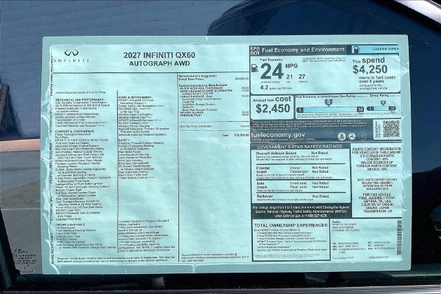 2027 INFINITI QX60 Autograph AWD