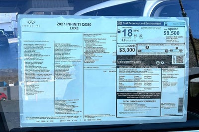 2027 INFINITI QX80 Luxe 2WD