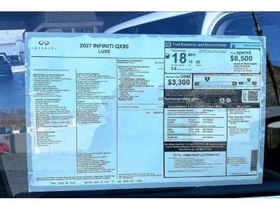 2027 INFINITI QX80 Luxe 2WD