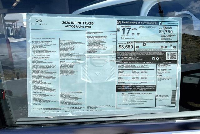 2026 INFINITI QX80 Autograph 4WD