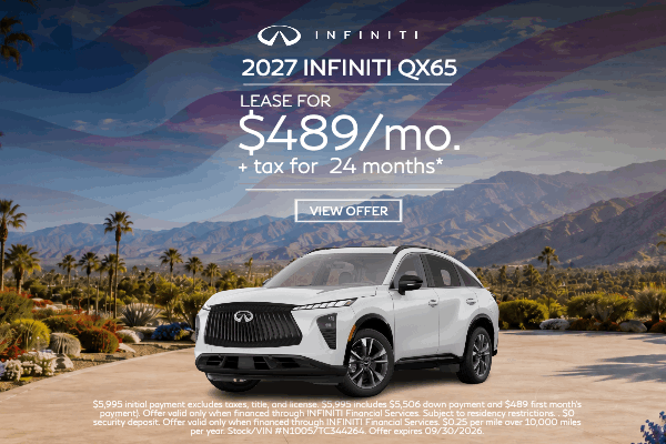 2027 QX65- $489/mo