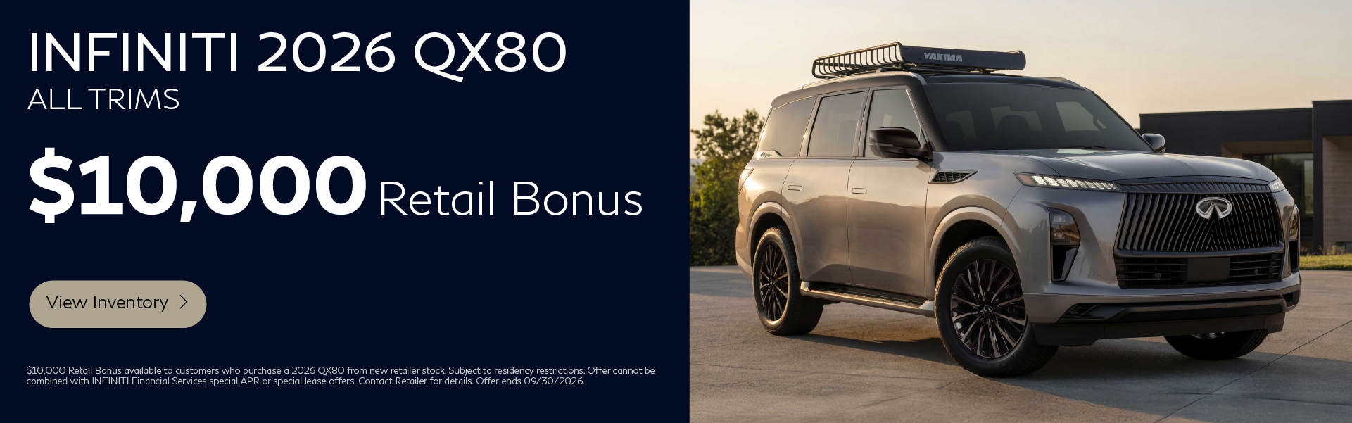 QX80 Bonus Banner